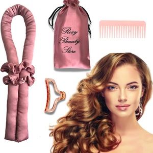 Heatless curling rod. Headband heatless curler.